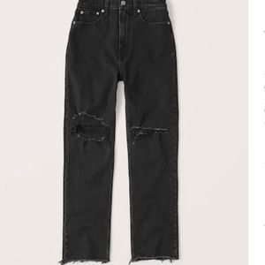 Ultra High Rise Ankle Straight Jeans